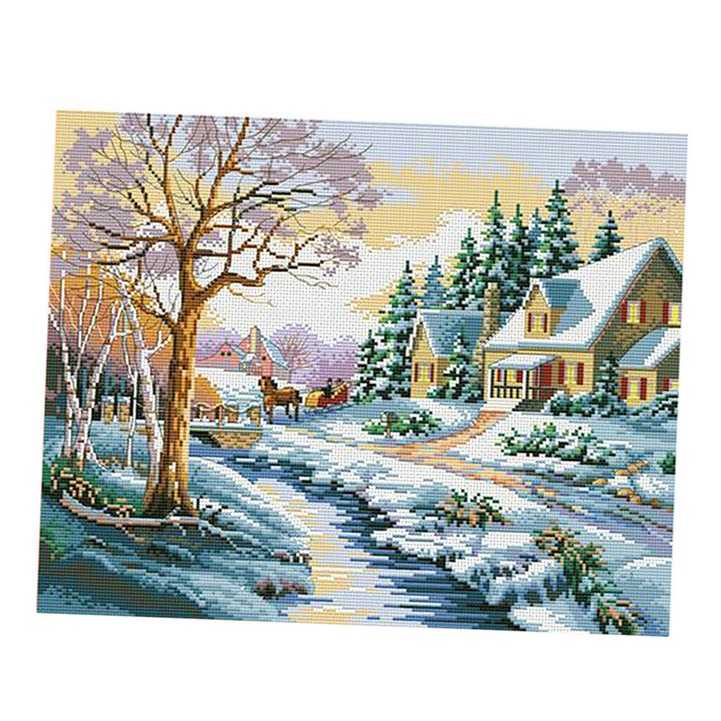Stamped Cross Stitch Kits DIY Embroidery Kit 11 Count Cloth for Beginners