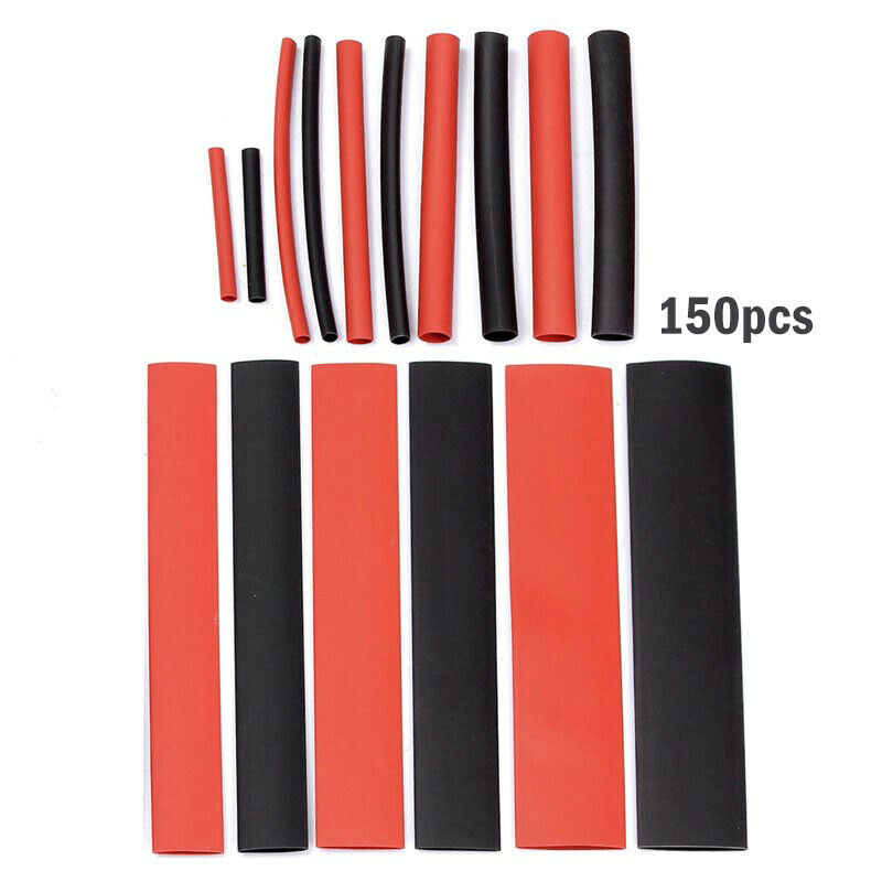 2:1 Assortment 8 Sizes of Heat-Shrinkable Tubing Winding Cables with 150Pcs/set