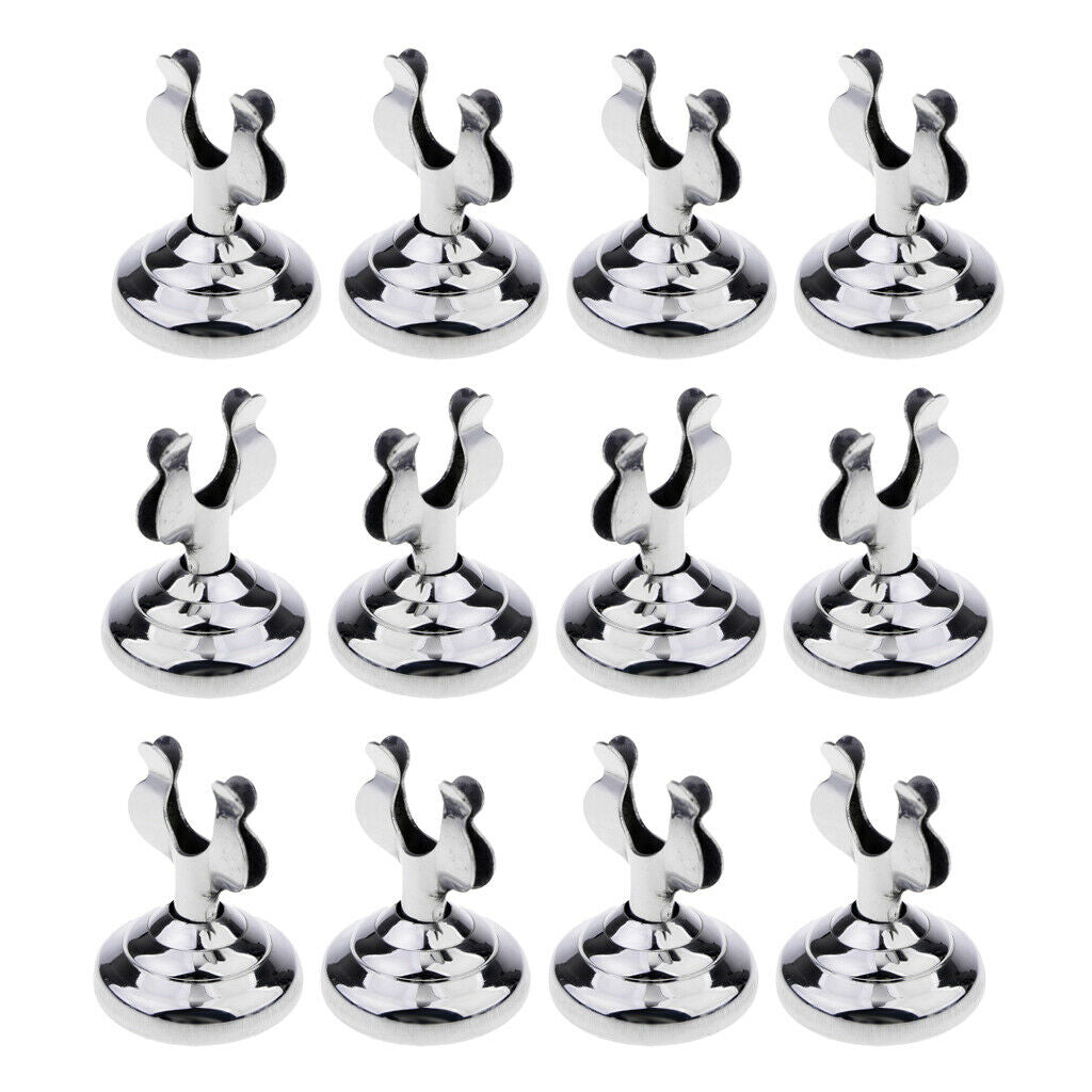 12pcs U Shaped Desk Table Card Holder Modern Stylish Number Stand Holder