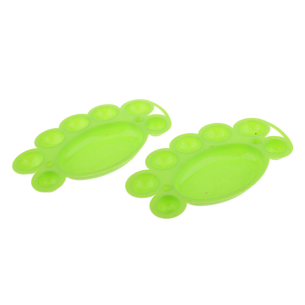2pcs Nail Art DIY Color Mixing Plate Tool Painting Drawing Palette Random