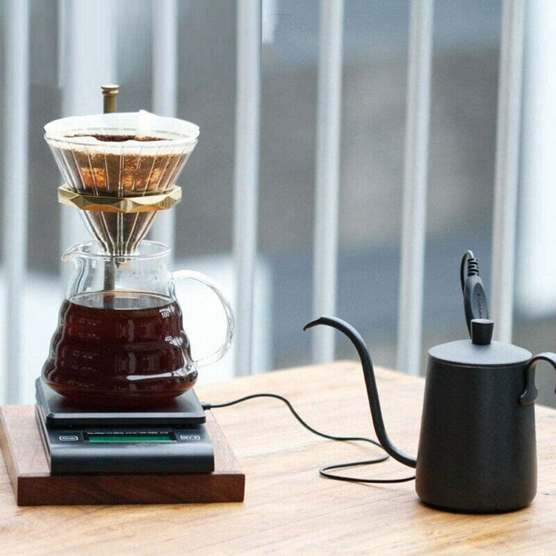 Coffee Scale,Food Scales Timer Temperature Probe Tare High Precision LCD DisplA5