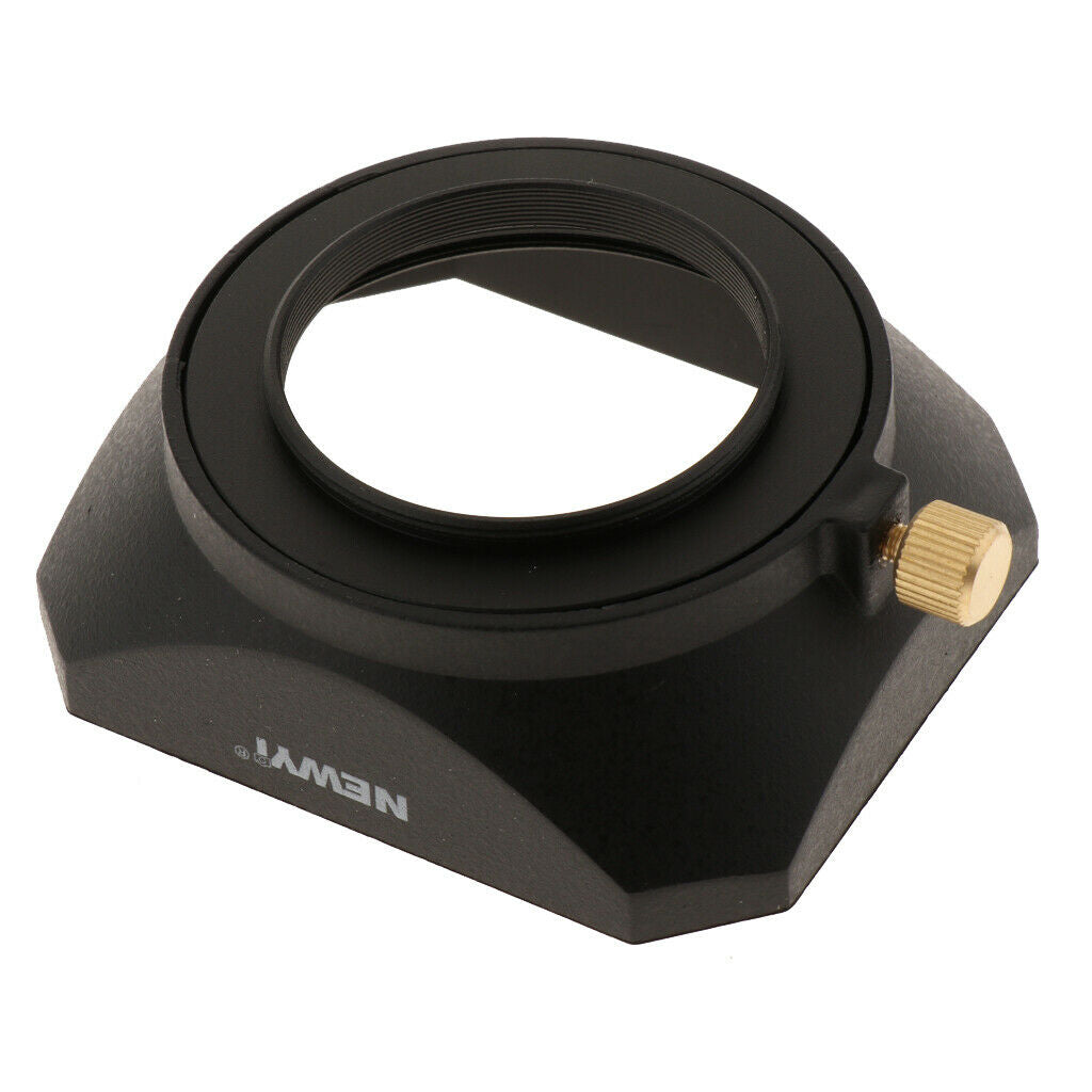 39mm Square Lens Hood with Screw for Canon   Sony Camera Universal