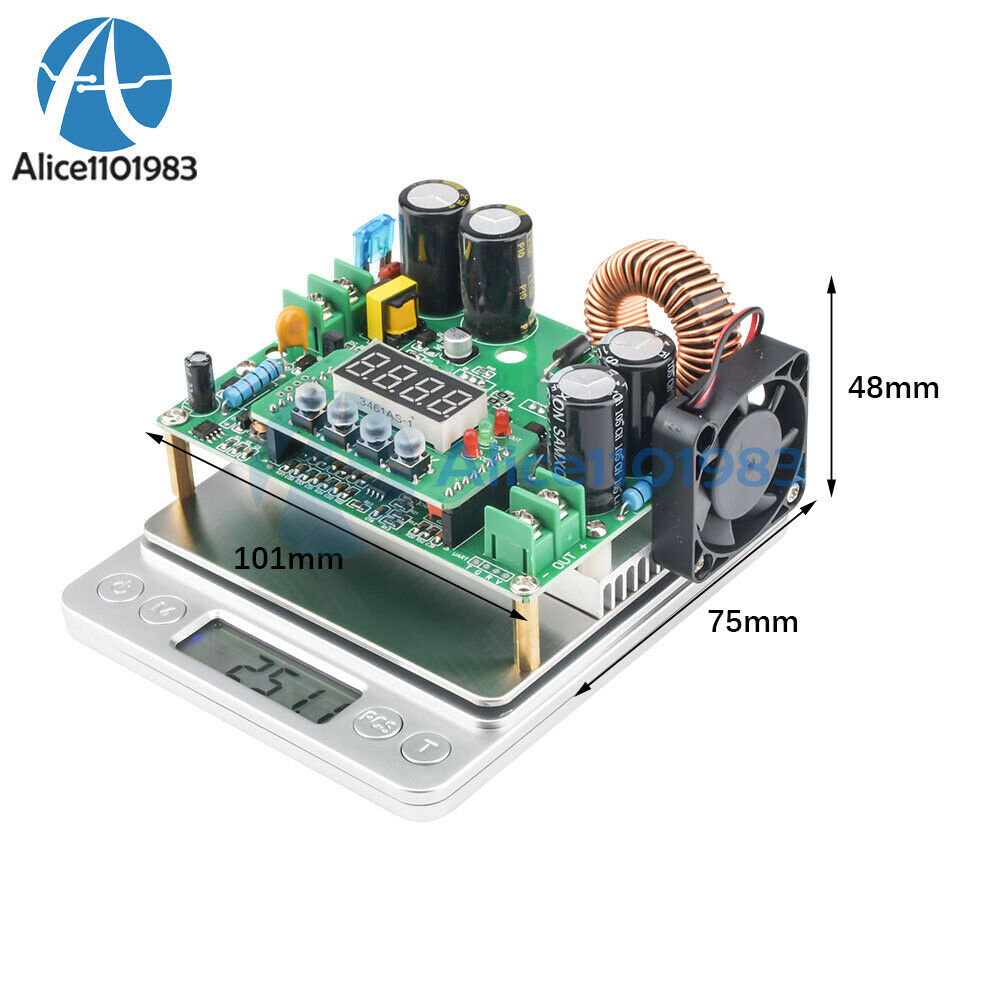 DKP6012 DC Buck Converter DC-DC Voltage Regulator 10V-75V to 0-60V 12A  720W DC