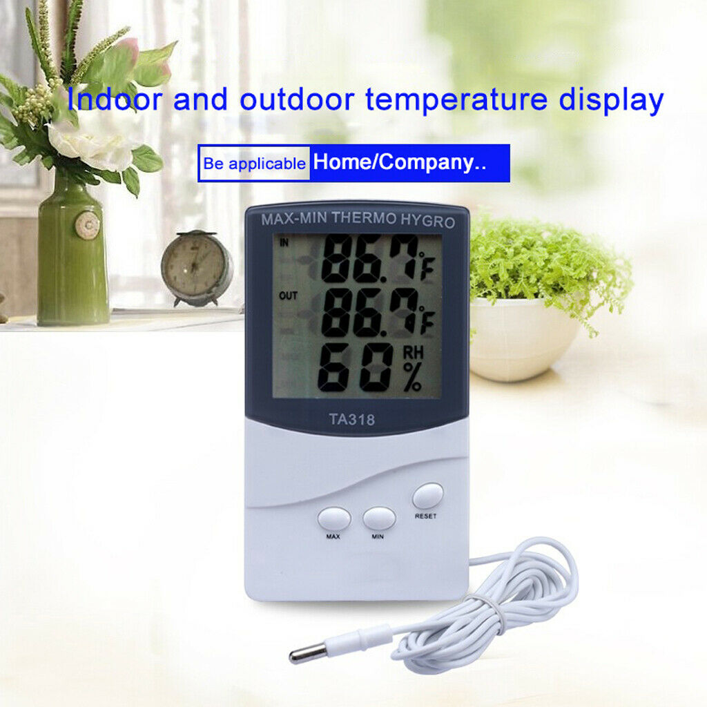 Digital LCD Indoor/Outdoor Home Thermometer Hygrometer Temperature Humidity Test