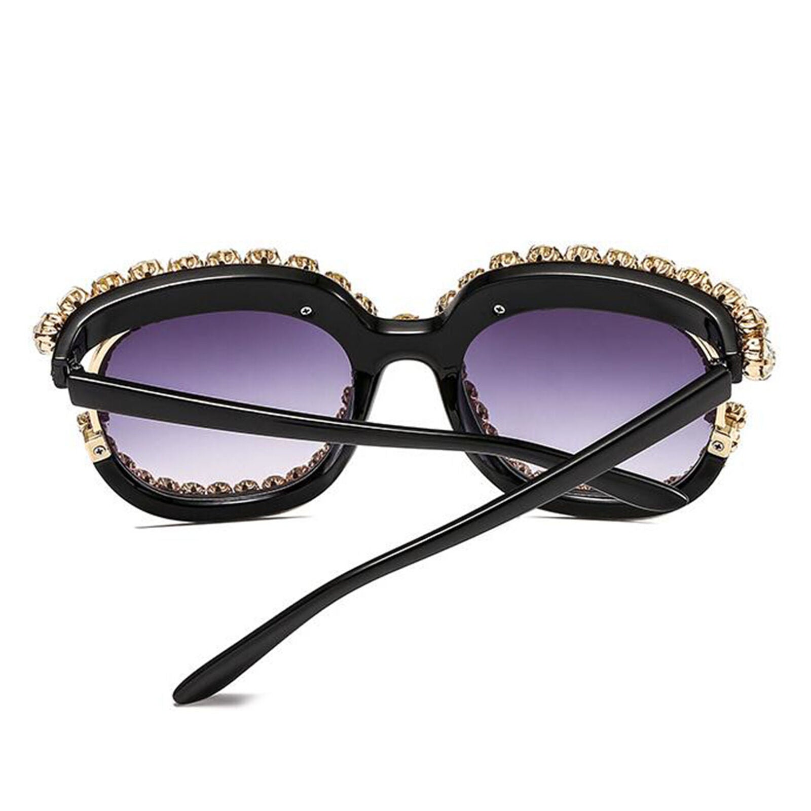 Luxury Rhinestone Cat Eye Sunglasses Women Fashion Oversize Holiday Shades UV400