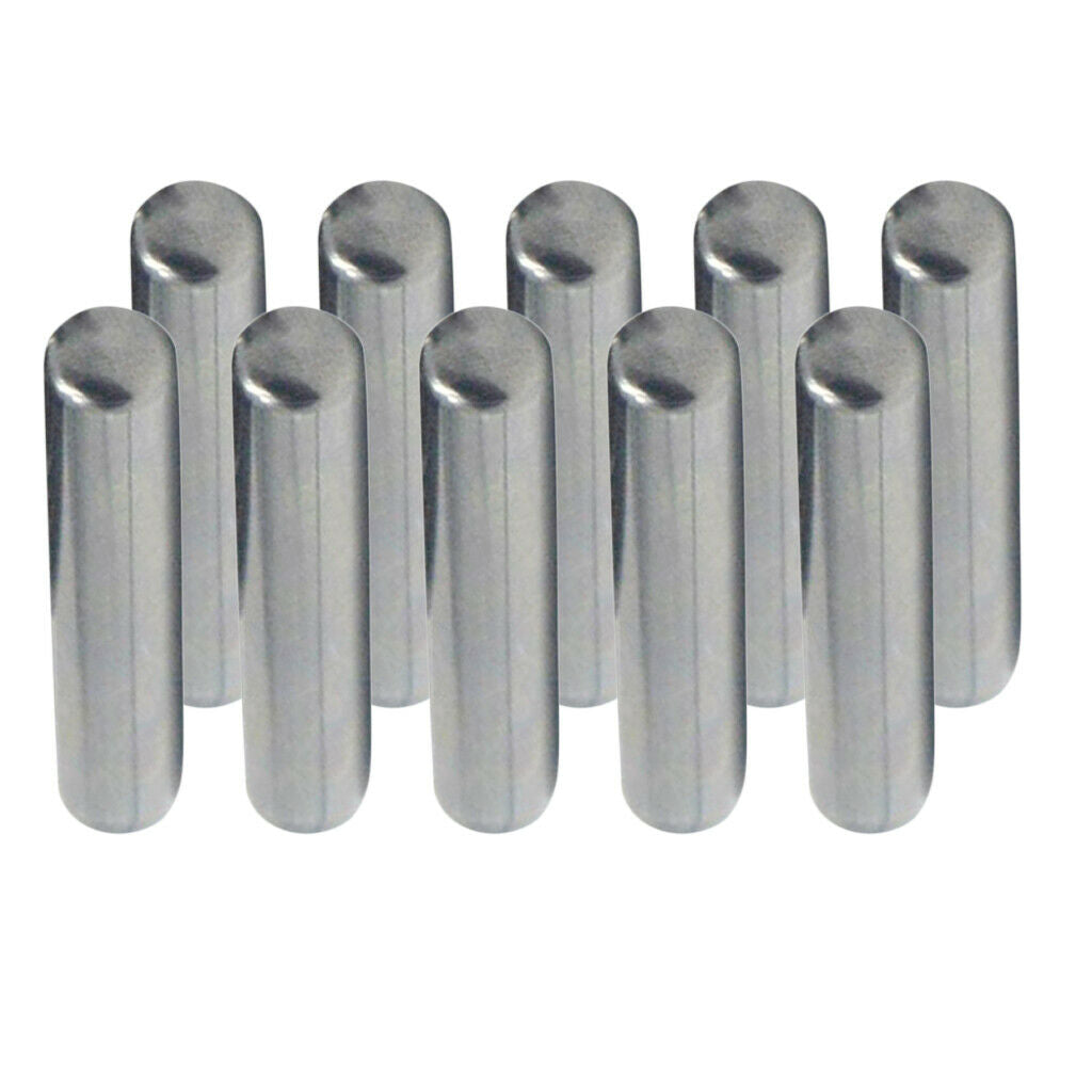 10x Carbon Steel Dowel Pins Rod 0.2in Dia Pin Tension Elements Select Size
