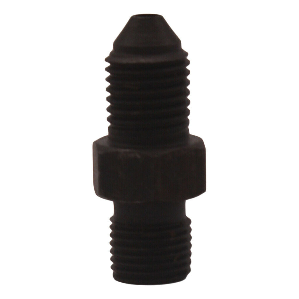 4AN Male to 7/16-24in Male Inverted Flare Steel Fitting , Anodise Black