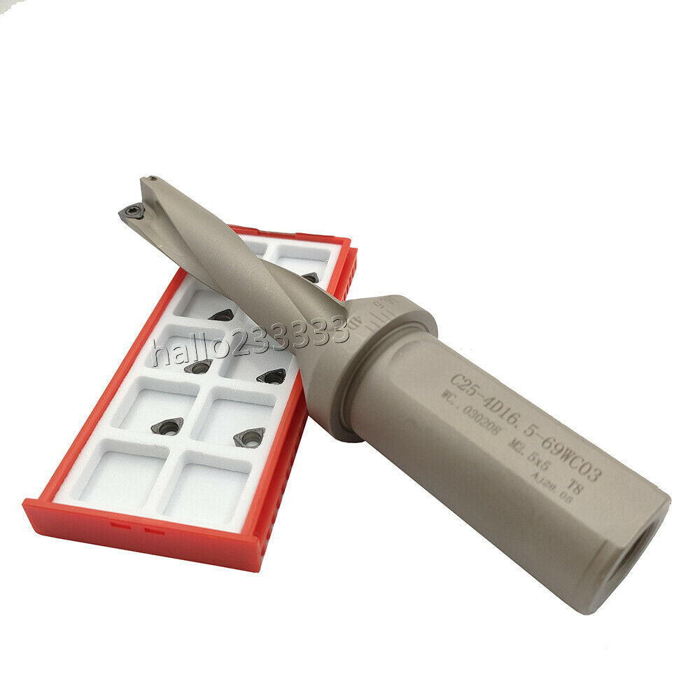 WPD-165-4D-C25 16.5mm U drill indexable drill + 5PCS WCMT030208-PM ZM2125 insert