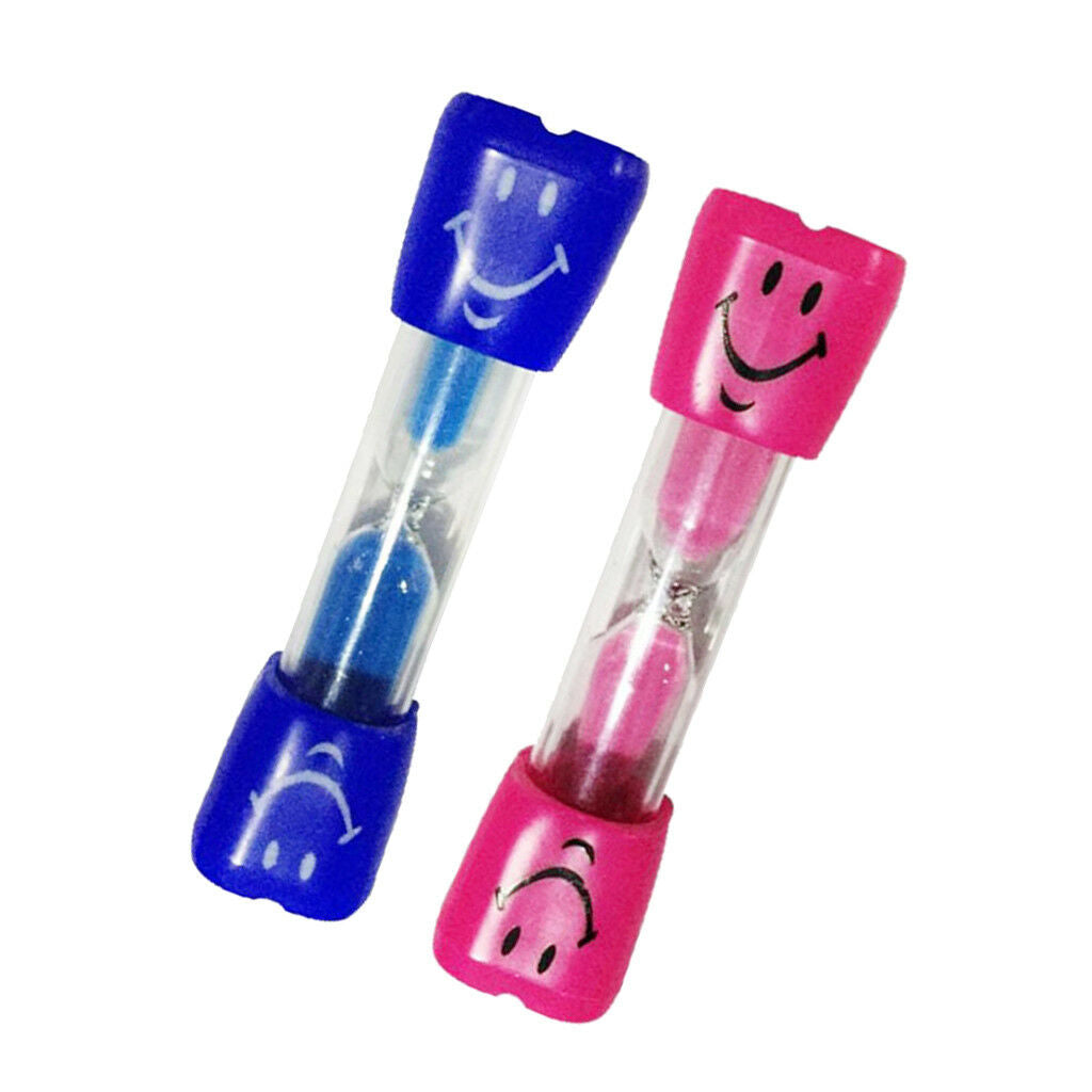 Sand Glass Sandglass Hourglass Timer 3 Minutes Home Decor Gift Blue + Pink
