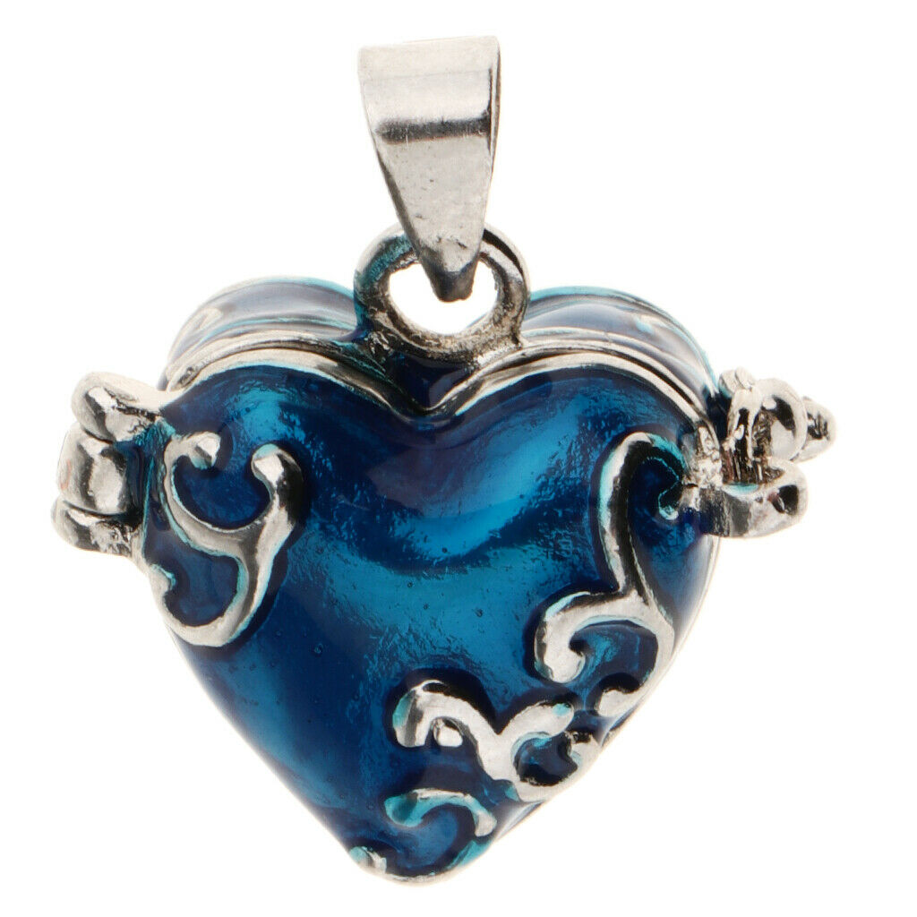 3Pcs Heart Enamel Charms Pet Urn Holder Pendant Keepsake Casket Jewelry DIY
