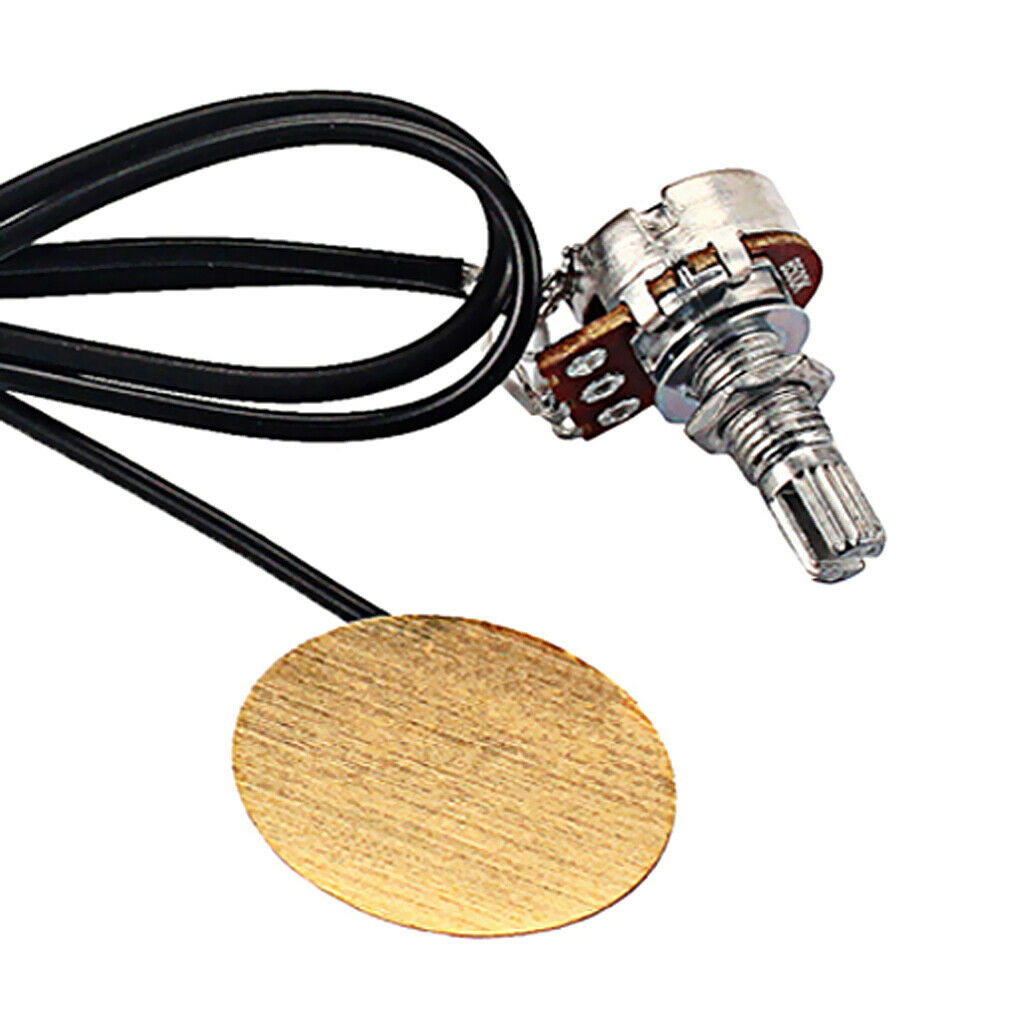 6.35mm Piezo Transducer Pickup with Knob For Guitar Violin Ukulele Mandolin