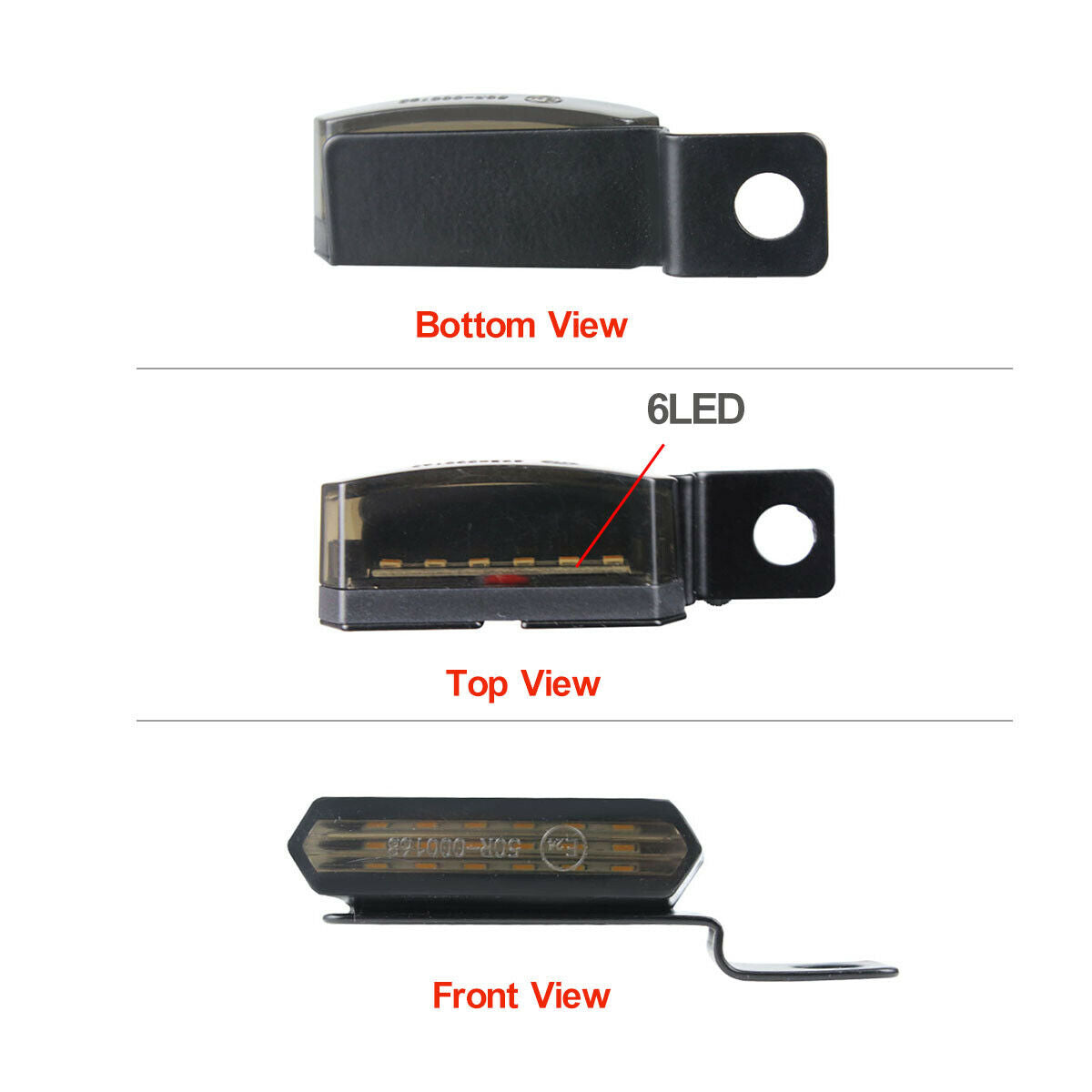 2PCS Motorcycle Turn Signal Lights LED Signal Lamp Dynamic Streamer   @E â—