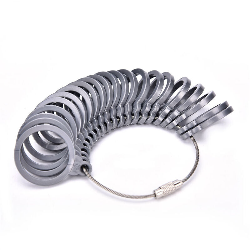 Plastic Finger Ring Sizer Tool Jewelry Measure Gauge Equipment US Size 3-1.l8