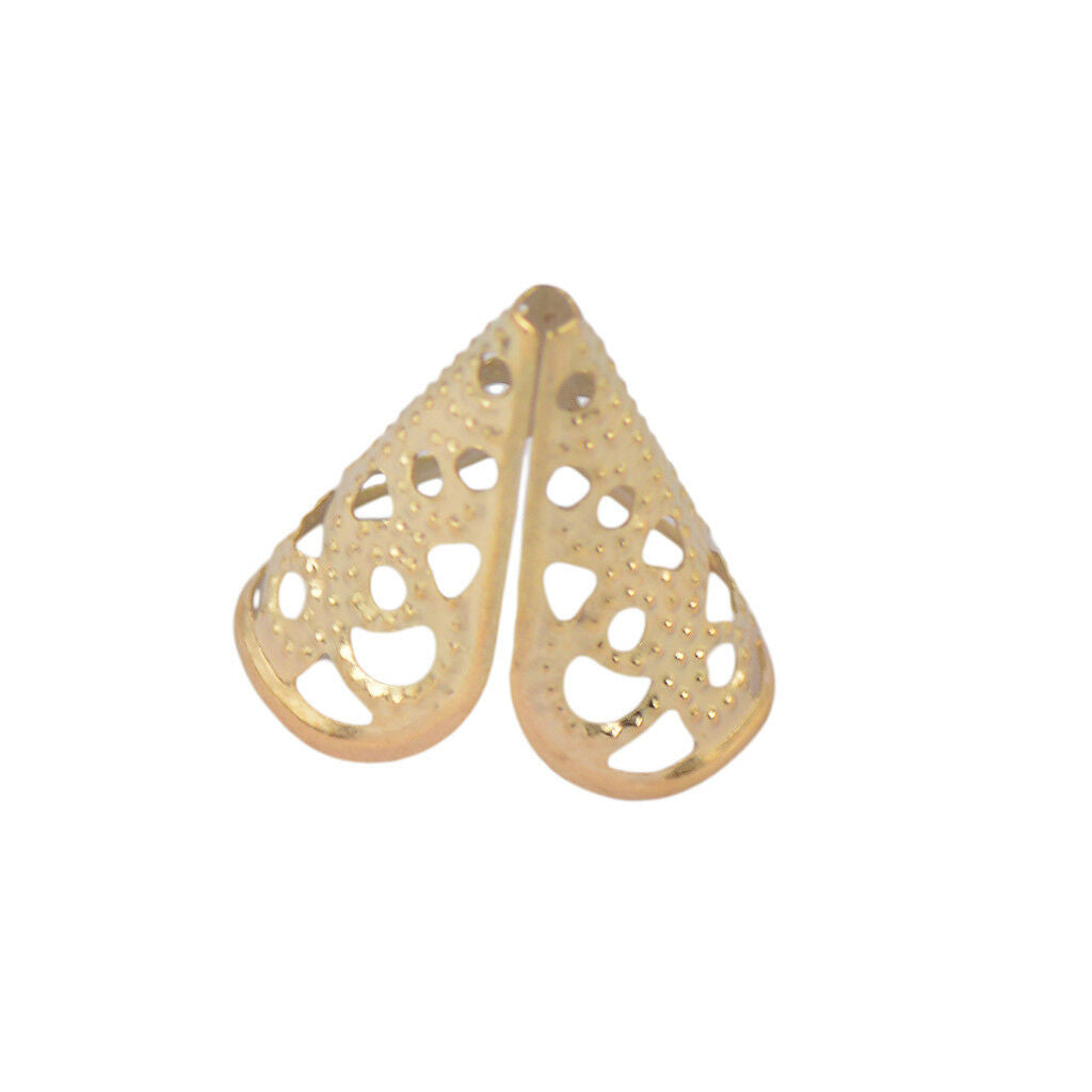 100pcs Filigree Cone Flower Beads   for DIY Necklace Bracelet Earrings