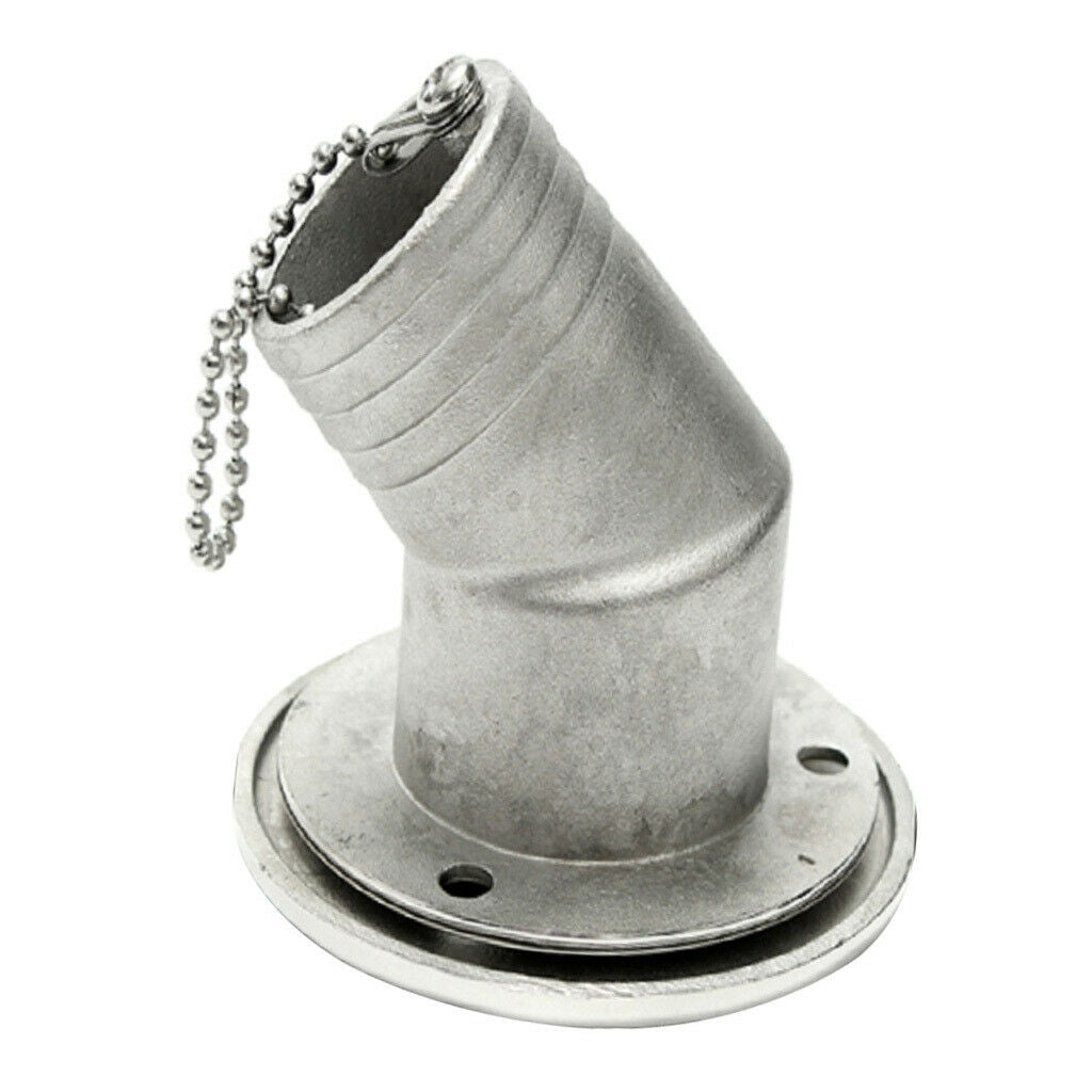 Stainless Steel Elbow Filler Neck, Deck Filler With Tank   For Boat, Yacht,