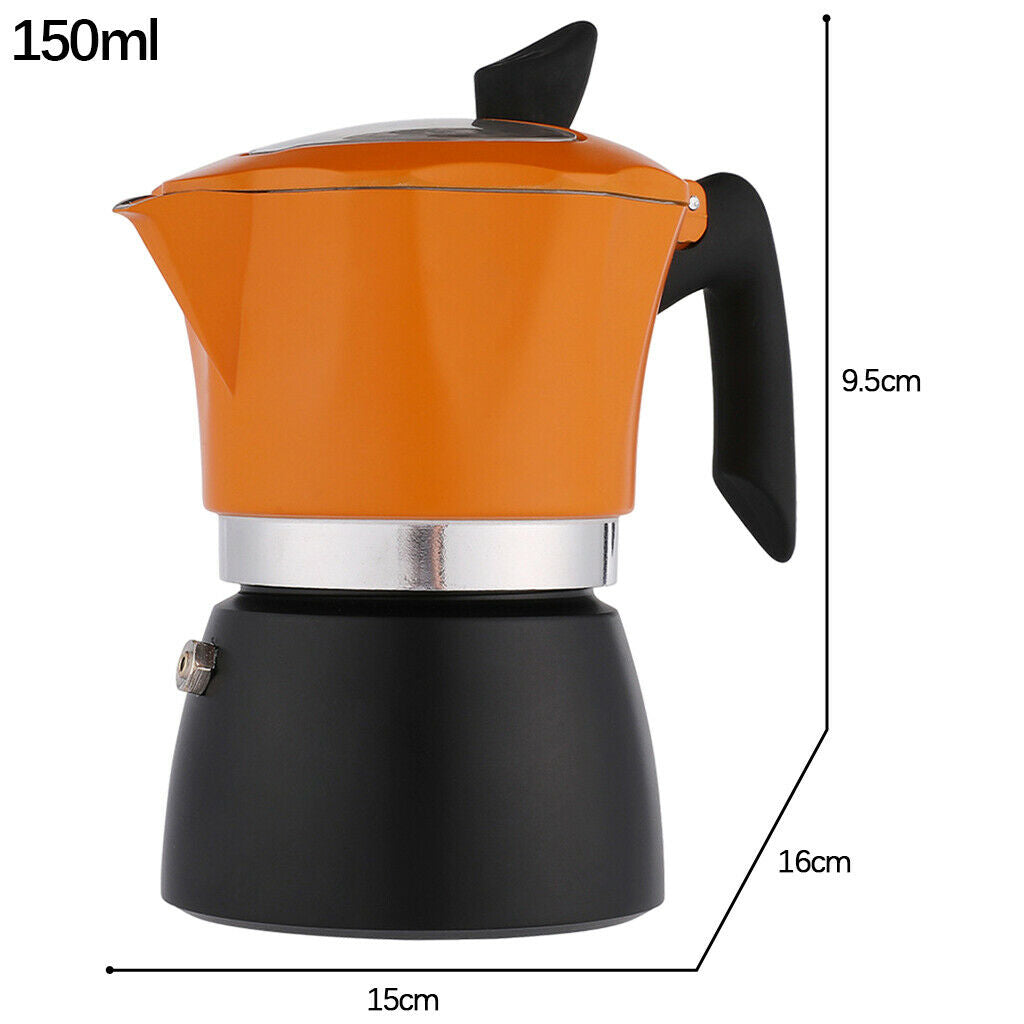 Aluminum Stovetop Moka Coffee Maker Make Delicious Coffee Moka Pot Cafe Tool -