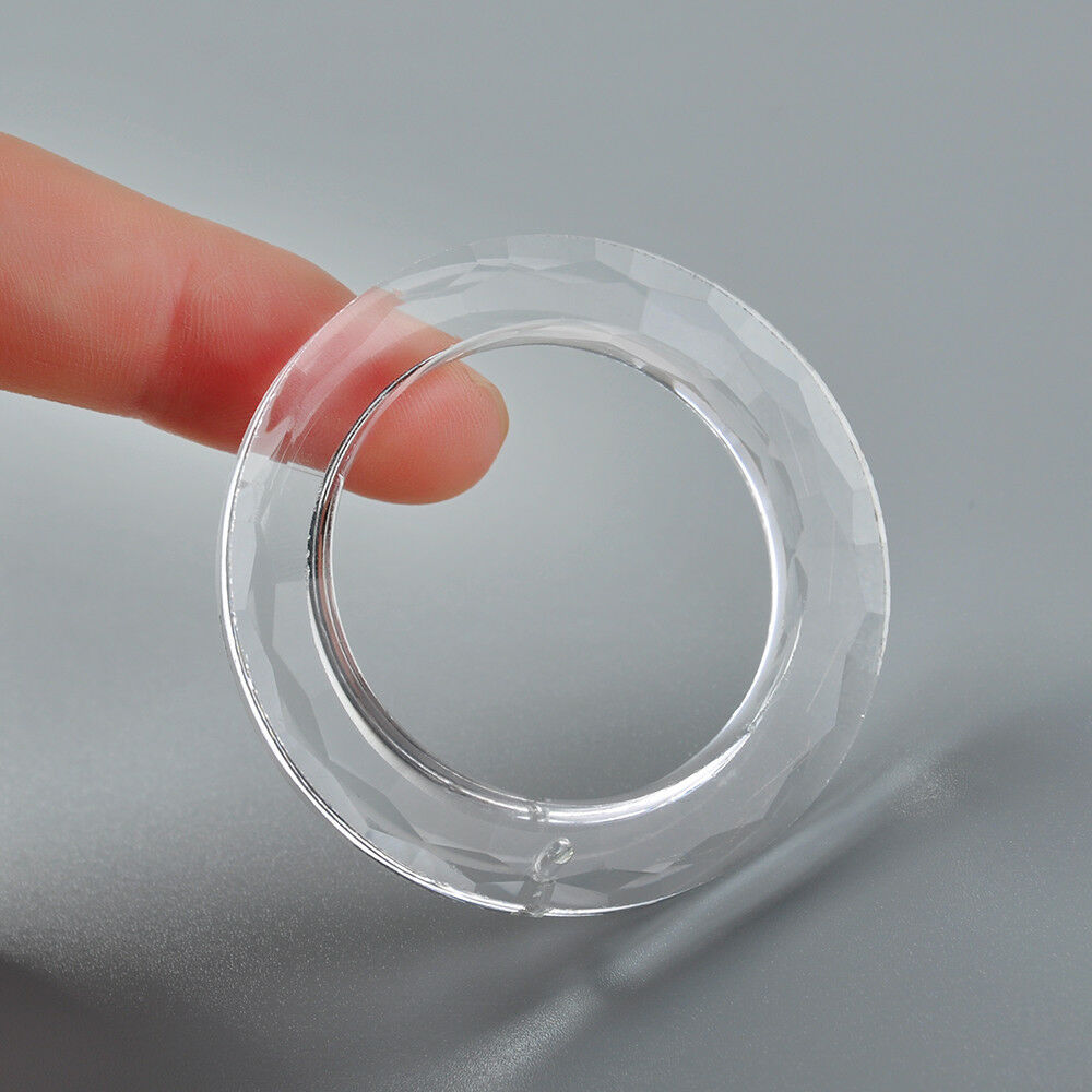 1pcs 50mm Circle Handing Ring Chandelier Glass Crystal Lamp Drops Pendant