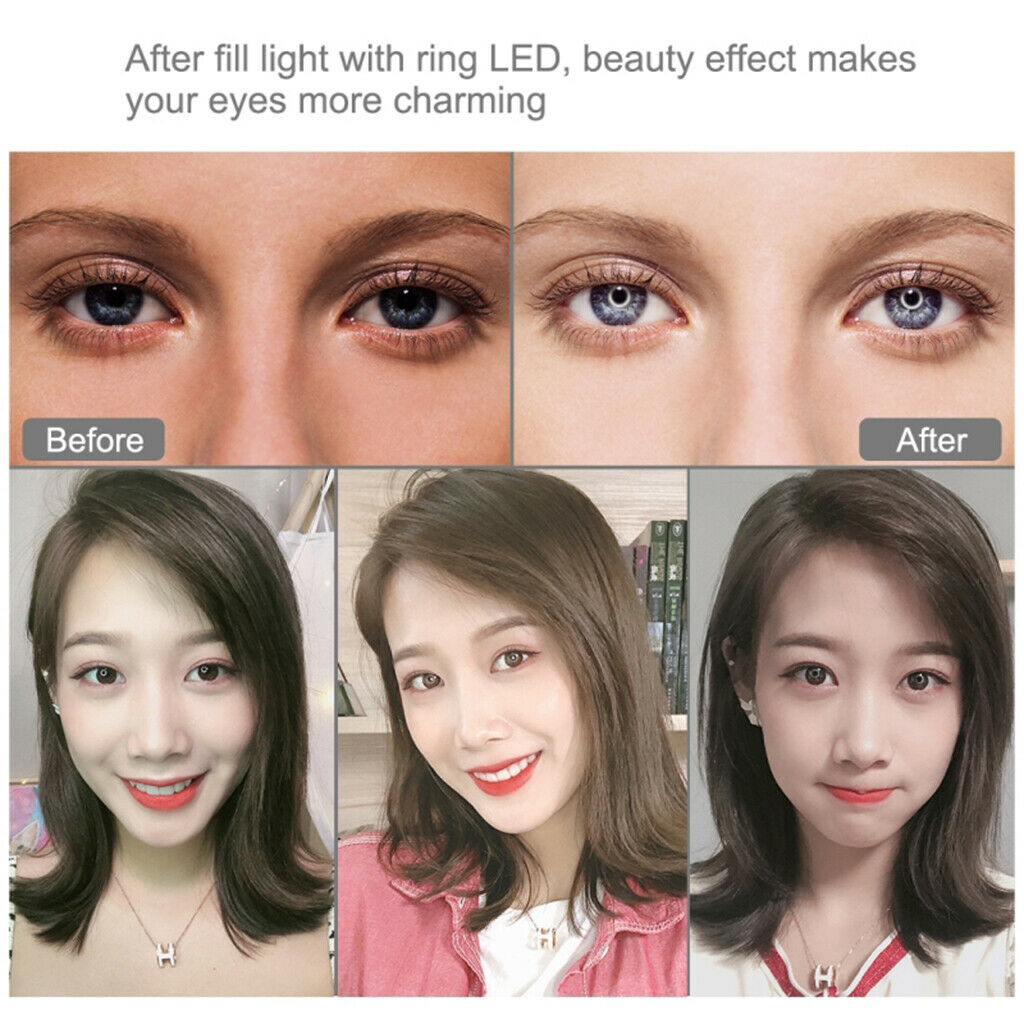 6.2 inch 16cm RGBW LED Ring Light 10 Modes 8 Colors for Studio Flashes