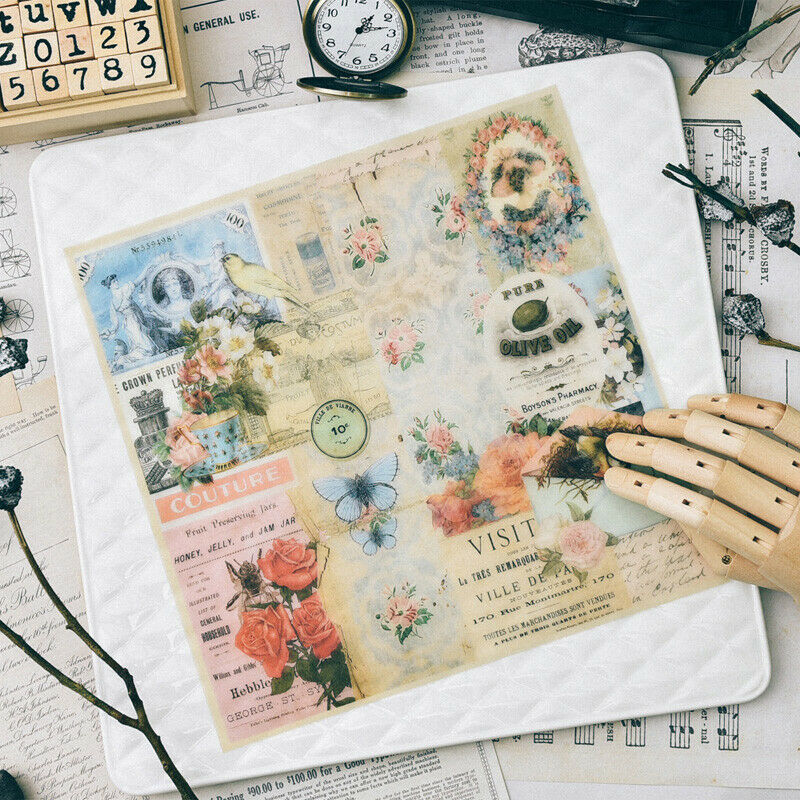 24Pcs Vellum Paper Scrapbooking Happy Planner Card Making Junk Journal Craft DIY