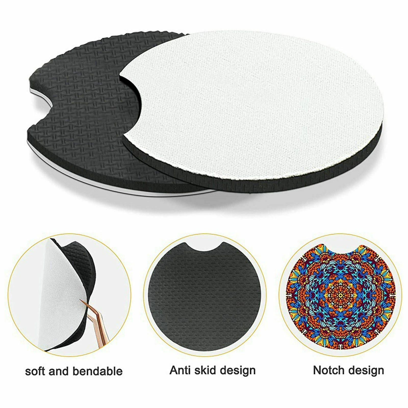 50 X Sublimation Cup Coasters Blank  Transfer for Malprojects DIY