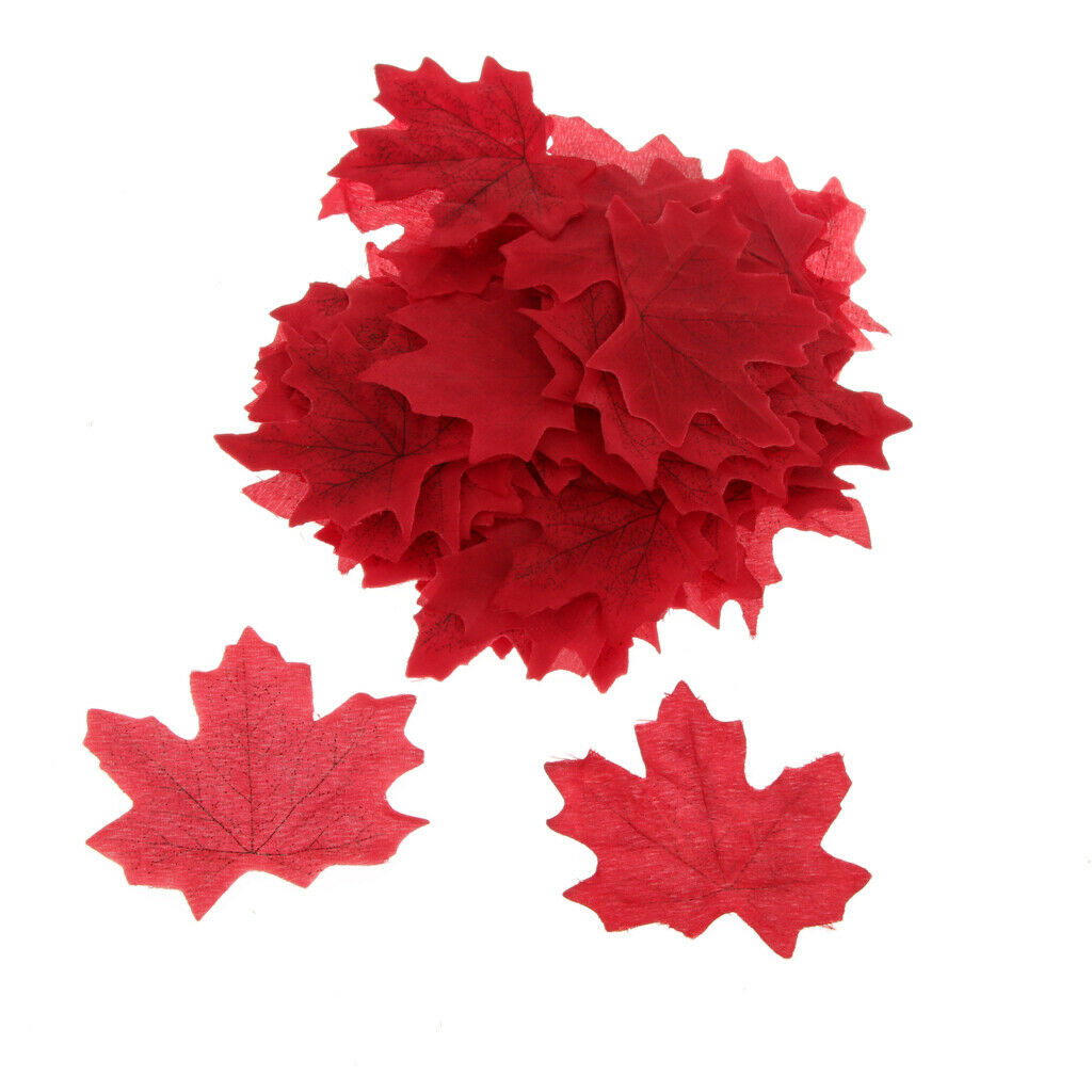 Artificial Maple Leaf Fall Autumn Leaves Wedding Party Confetti 200 Pieces