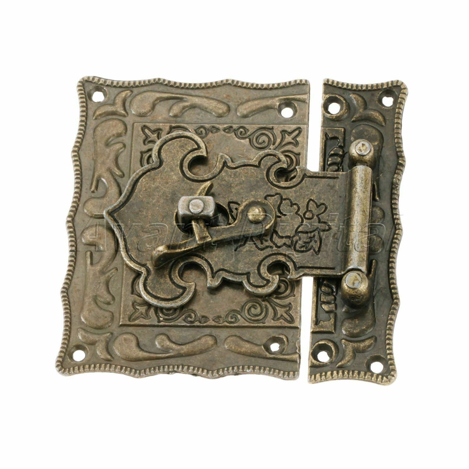Retro Jewelry Box Wine Case Suitcase Clasp Hasp Latch With Screws Hardware Decor