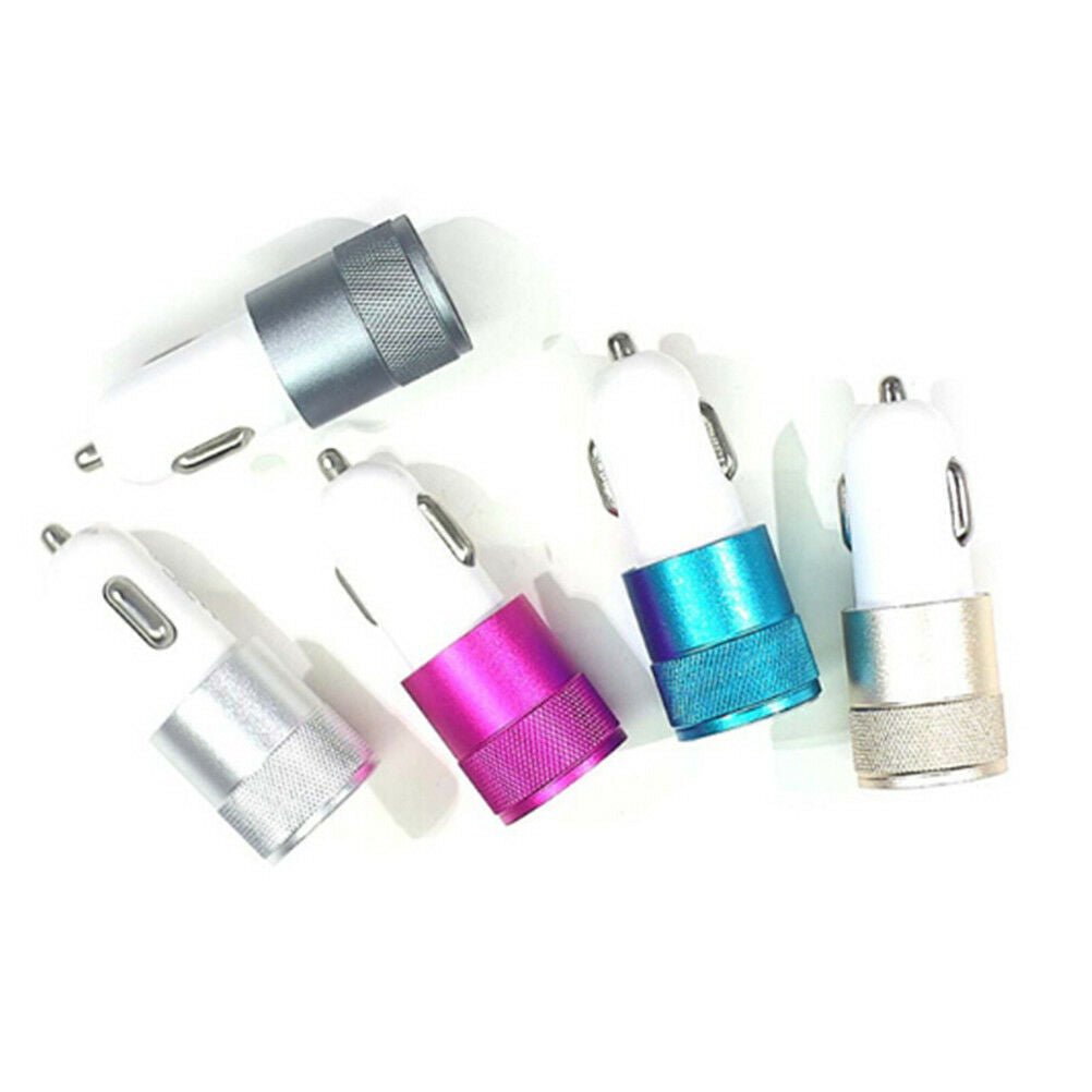 DC 3.1A Portable Mini 2-Port USB Universal Fast Car Charger For Phones laptop Tt