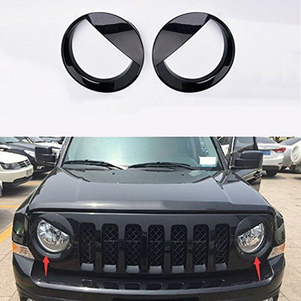 Pair of Headlight Trim Trim Cover  Protector for
