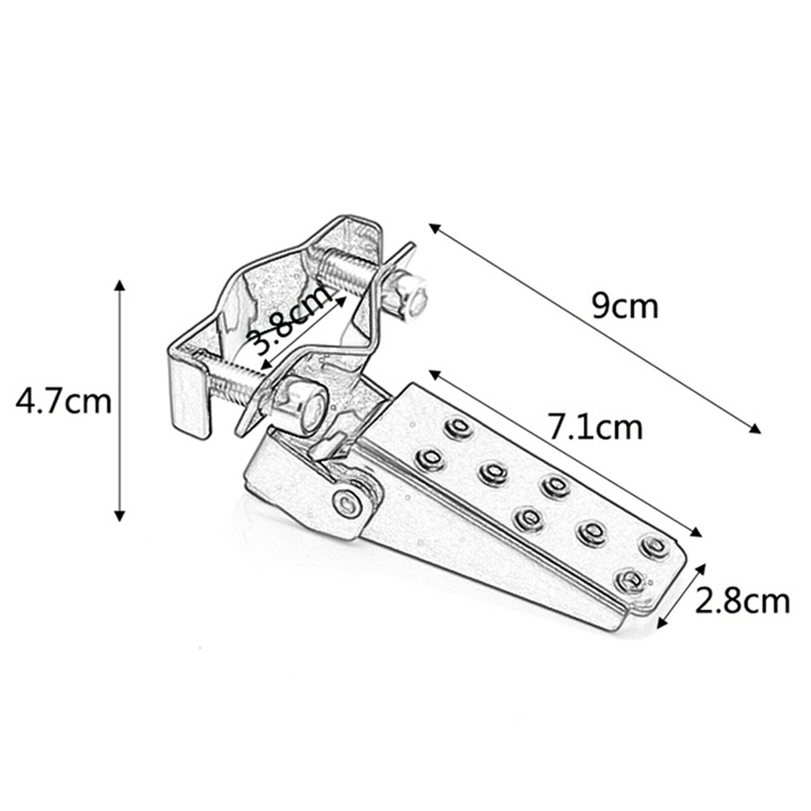Universal 25-30mm Folding Motorcycle Metal Footrests Pedals for Yamaha