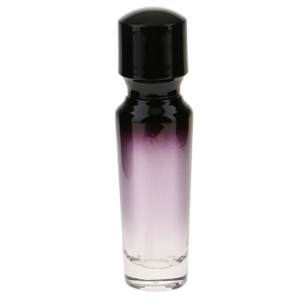 2x Travel Empty Glass Pump Spray Bottle Makeup Lotion Gel Container 35/55ml