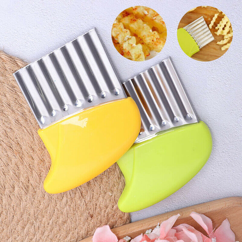 Potato Onion Wave Slicers Salad Corrugated Wrinkled Cutting Chopped Slice.l8