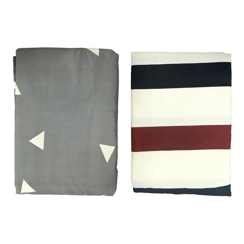 2pcs Comfortable Cotton Floor Mat Coverlet Tatami Mat Cover Bedding Supplies