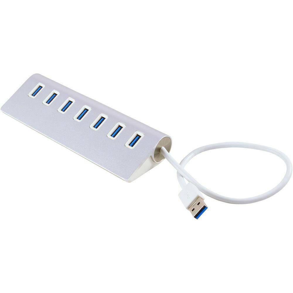 Durable Portable 7-Port USB 3.0 Hub Adapter for PC Laptop Notebook Desktop New!