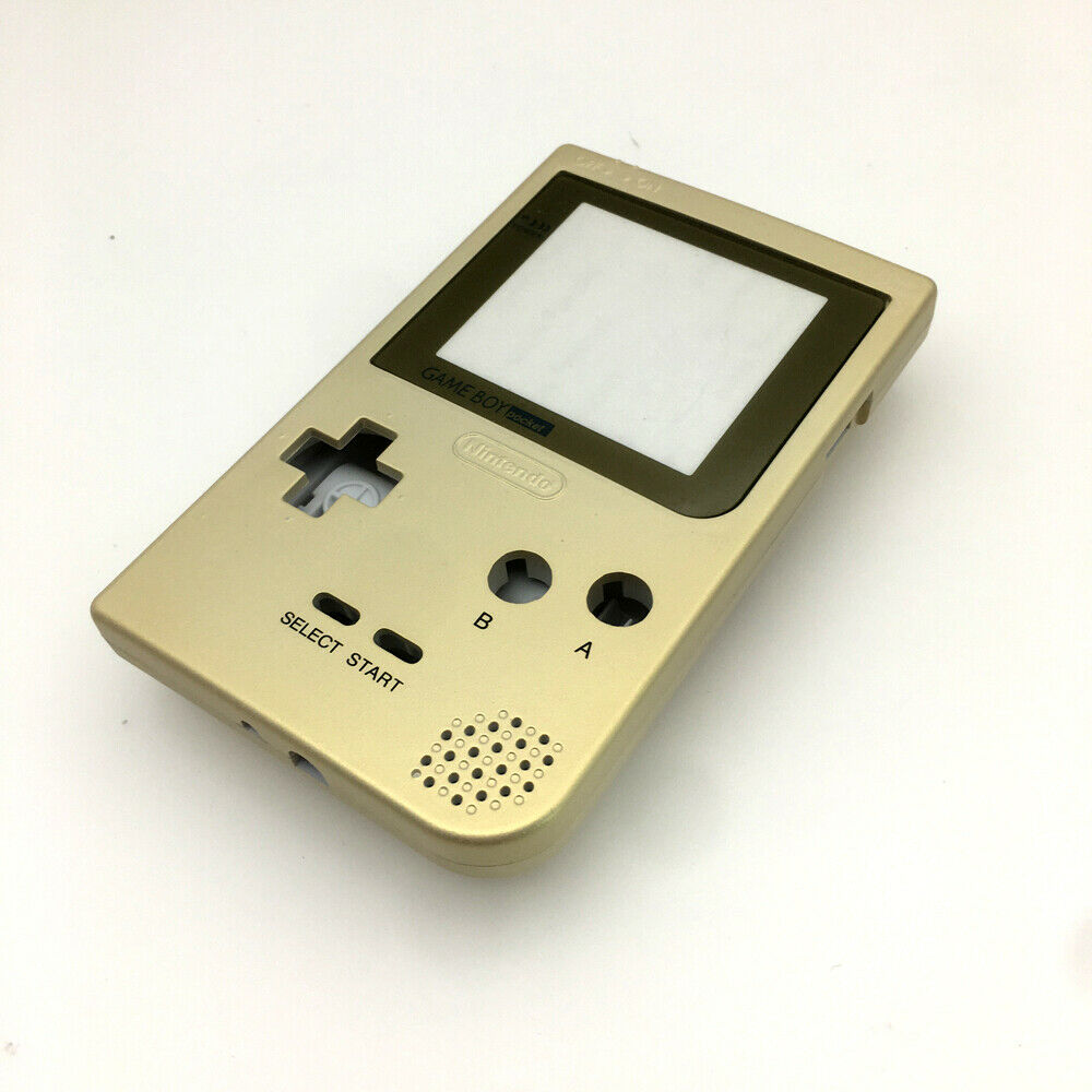 Newest Golden Full Housing Shell Case Cover Kits For Game Boy Pocket GBP Console
