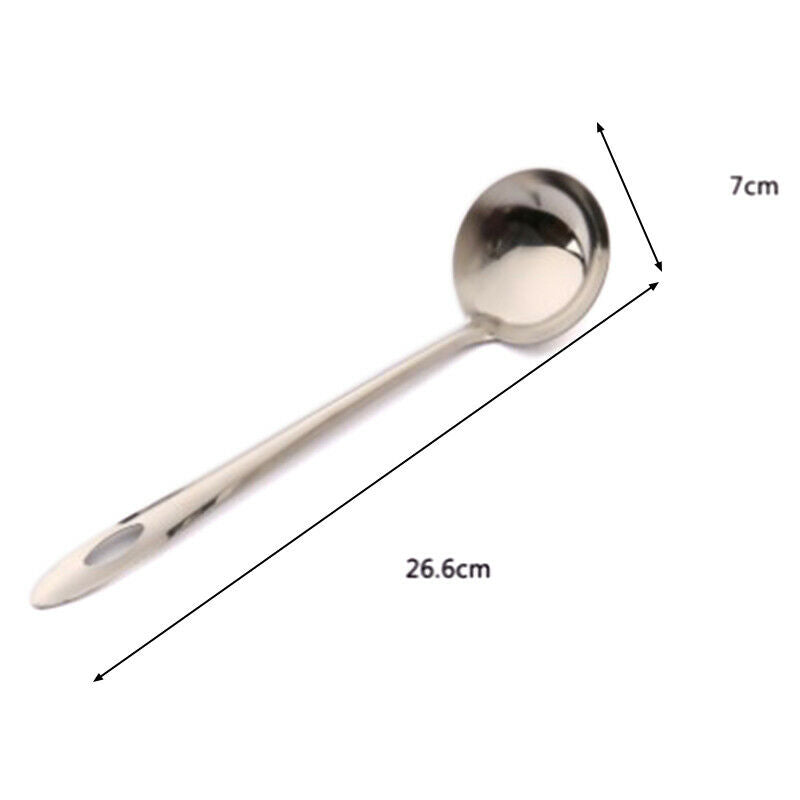 2pcs 7cm Stainless steel Spoon + Colander Hot Pot Long Handle Spoo.l8