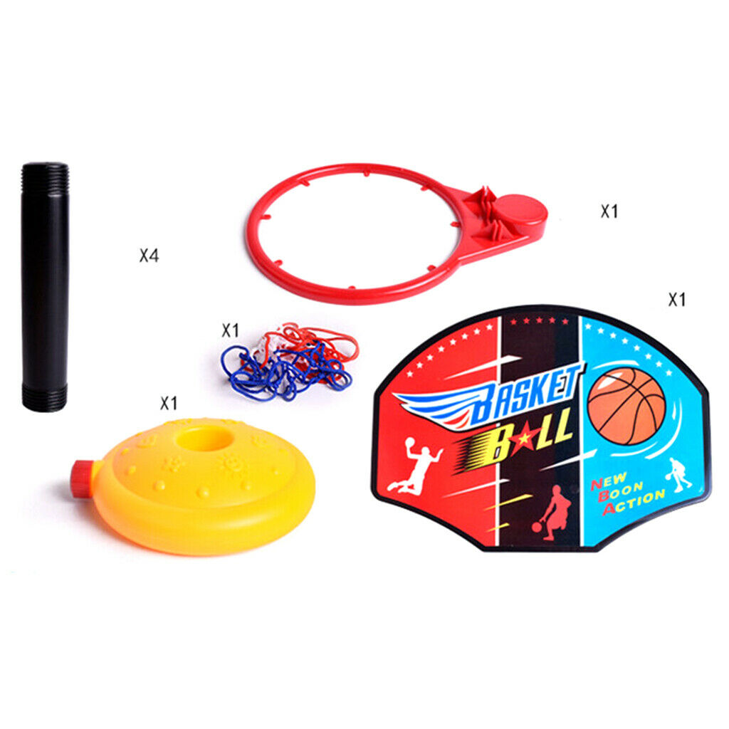 Portable Kids Basketball Stand Set Basket Hoop