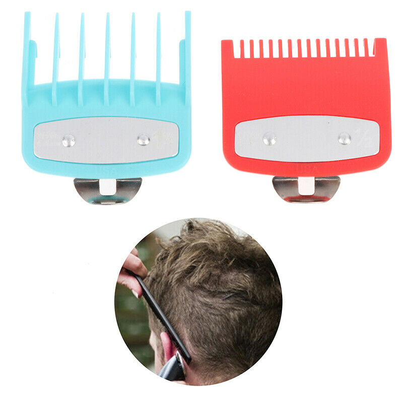 2pcs Cutting Guide Comb Hairdressing Tool 1.5mm 4.5mm Colour Clipper Attachm Rf