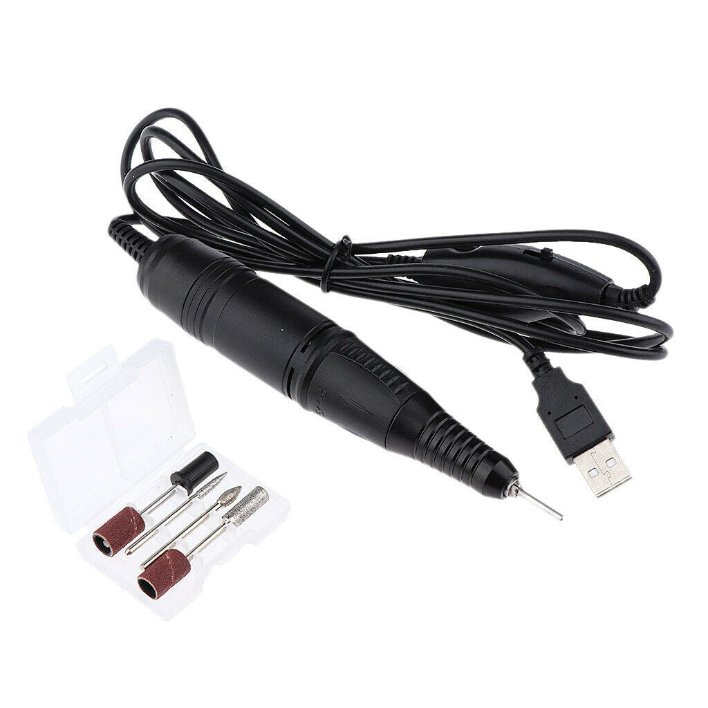 20000RPM USB Electric Nail Drill File Machine Pen Manicure Pedicure Tool Kit