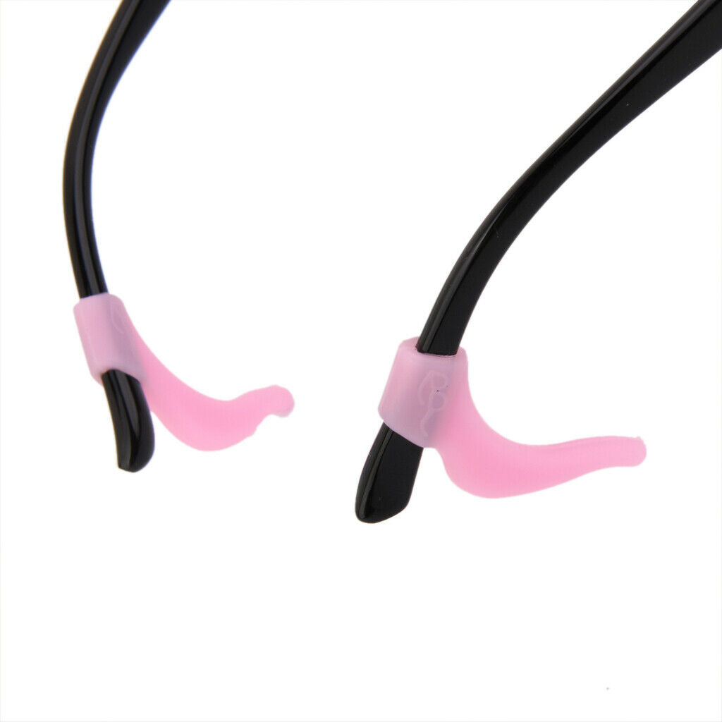 2X Silicone Child Glasses Rope Strap Lanyard Retainer+4X Anti Slip Ear Hook
