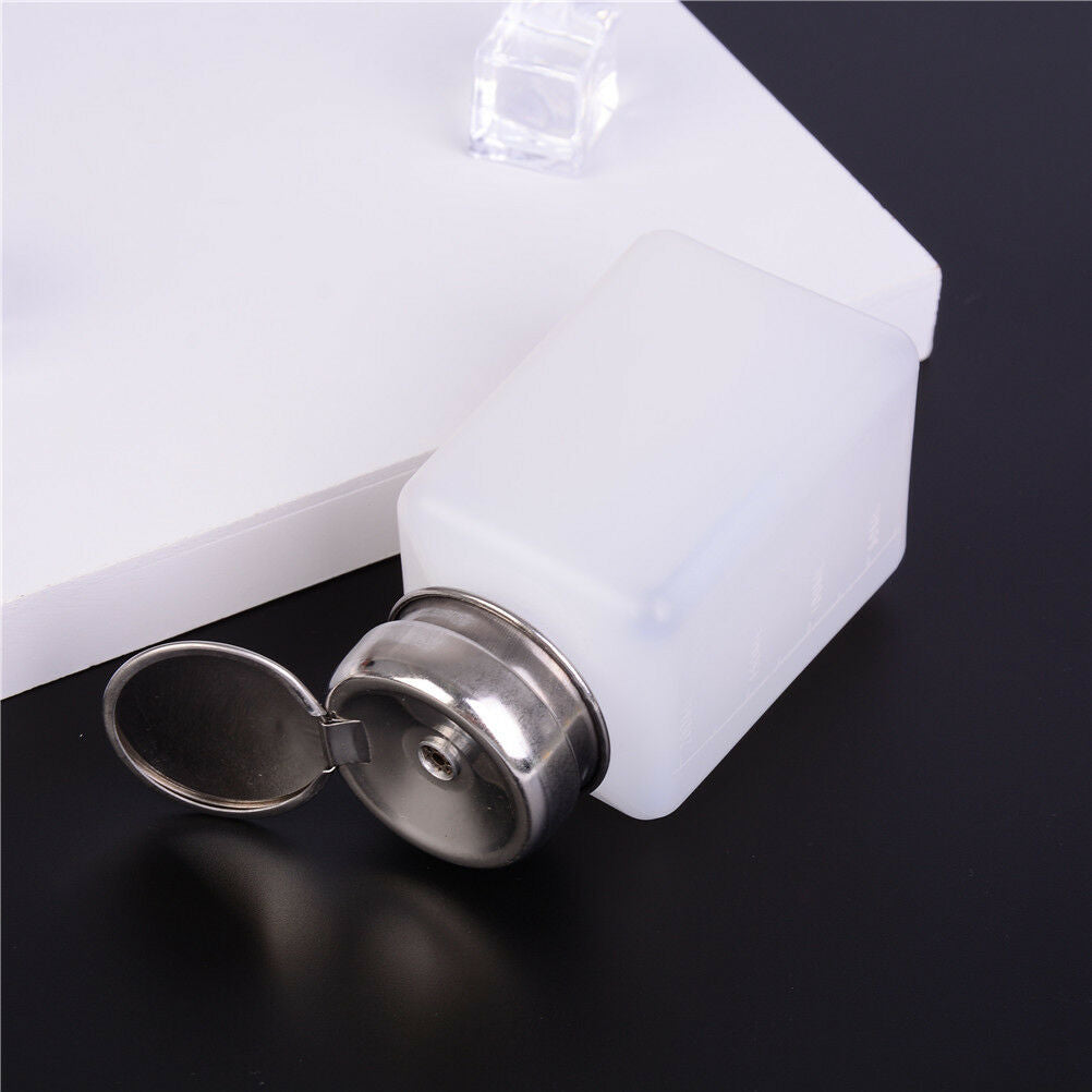 1Pc Nail Polish Remover Cleanser Dispenser Empty Acetone Pump Bottle Contai_BDA
