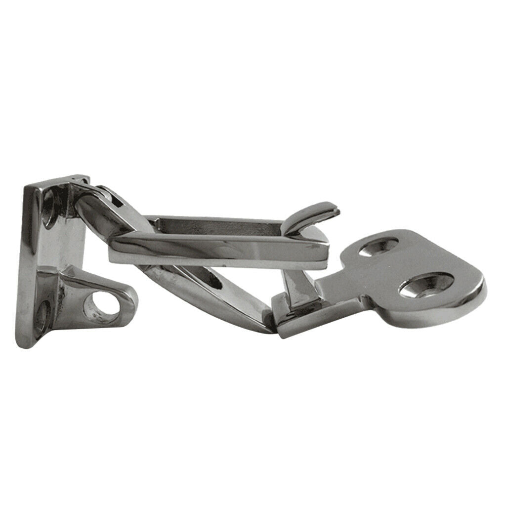 316 Stainless Steel Anti-Rattle Latch Boat Door Locker Length 70mm