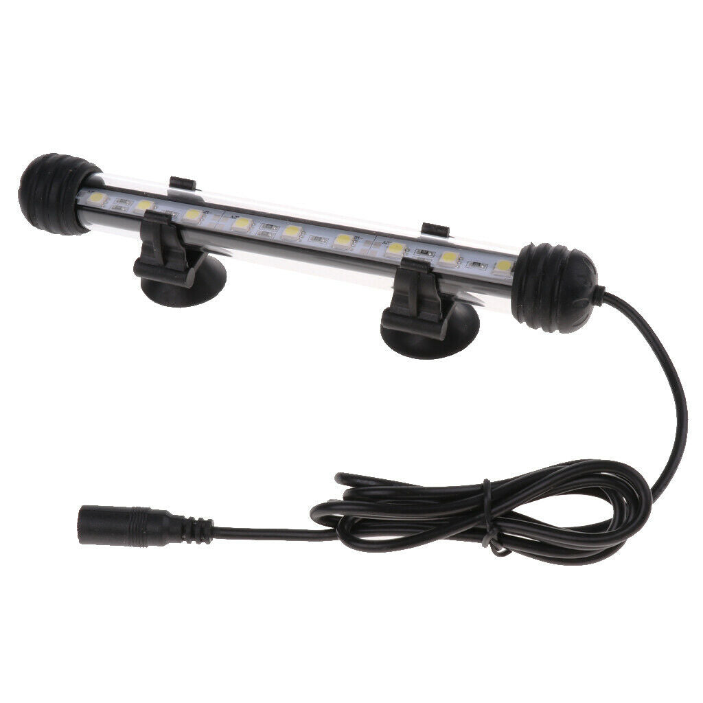 UK Plug LED Waterproof Aquarium Lighting Strip Lamp White Light 18cm