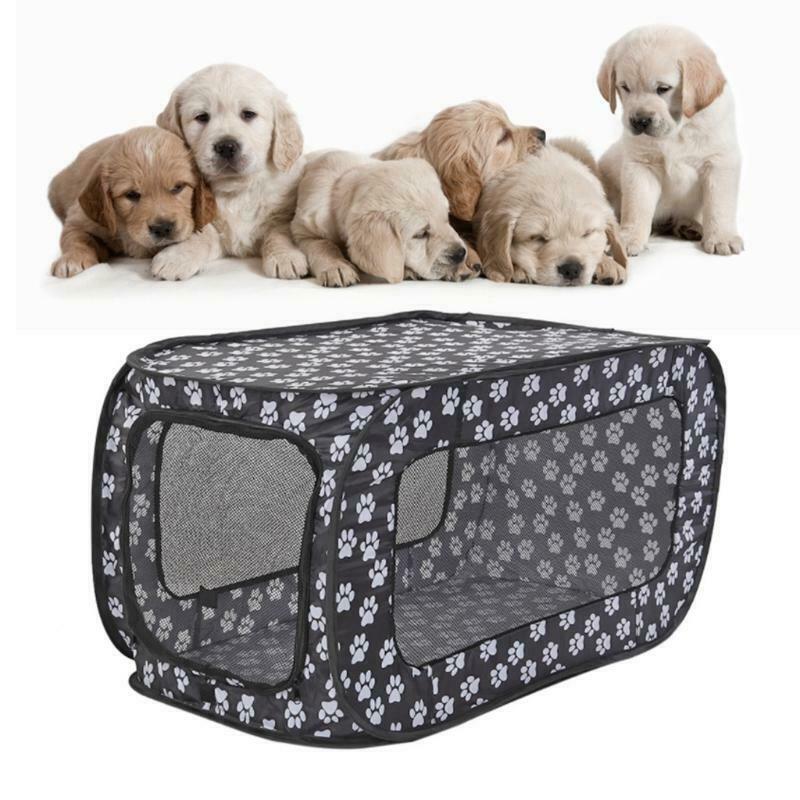 Pop-Open Kennel Bite Resistant Cat Bed Travel Tent Convenient Zipper Closure