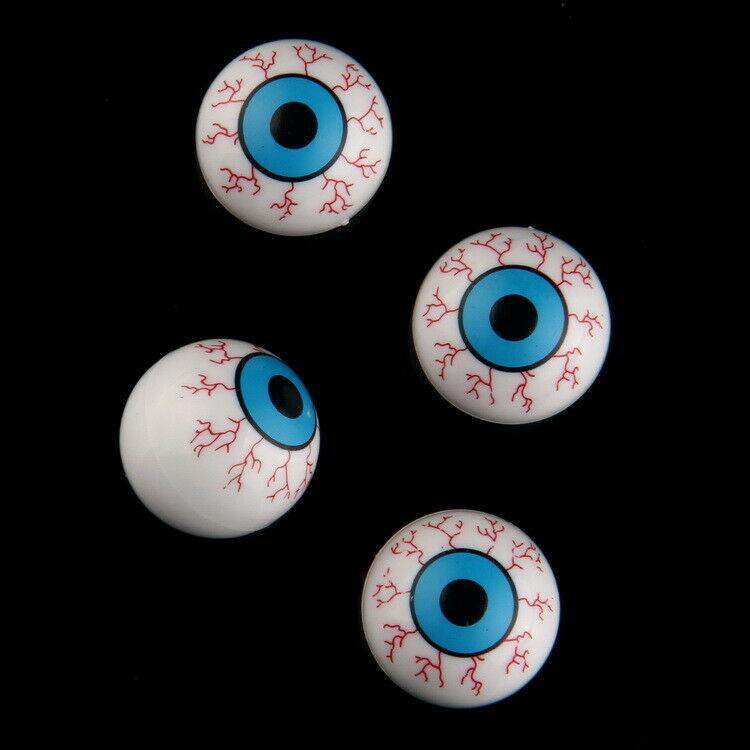 4Pcs Bloodshot Eye Blood Vessel Horror Scare CAR Tire Valve Stem Air Caps Cover