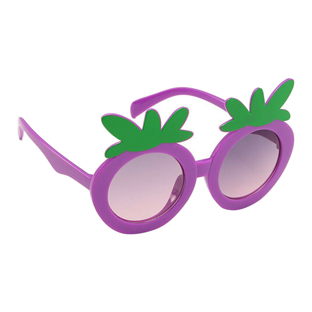 3PCS Kid Strawberry Sunglasses Outdoor Sun Protection Glasses Party Eyewear
