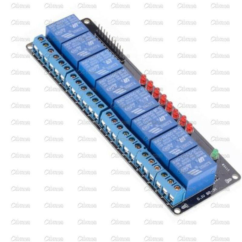 Eight 8 Channel 5V Relay Module Expansion Board shield For Arduino PIC AVR ARM