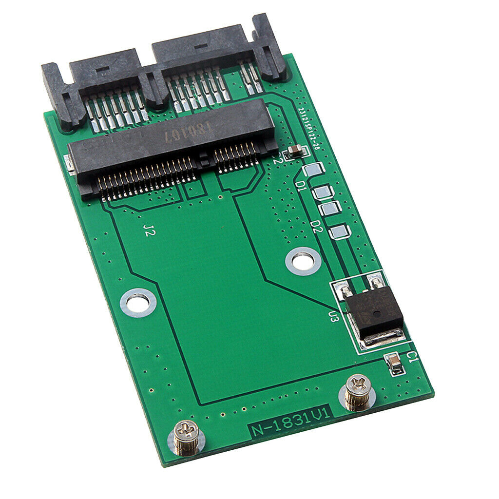 2 Pieces Premium MSATA To 7+9 1.8" Micro SATA Converter Adapter For Notebook