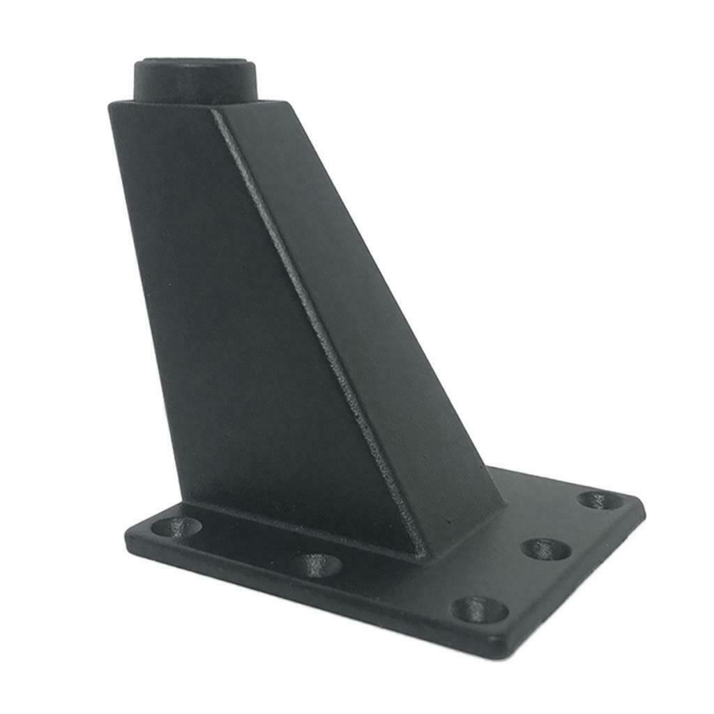 4x Metal Sofa Leg Ottoman Desk Table Feet Plinth Accessories H: 8cm Black