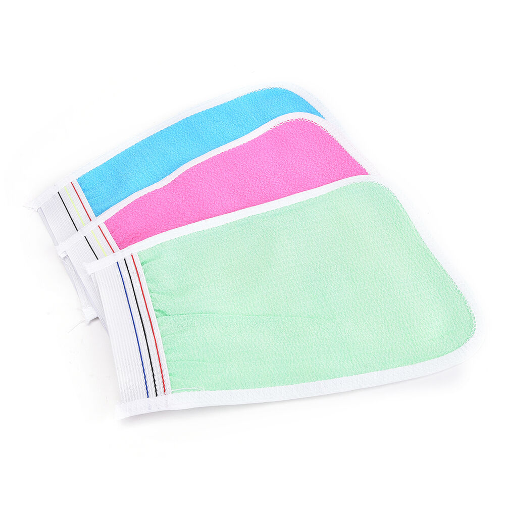 Bath Scrub Glove Shower Body Exfoliating Cloth Sponge Puff Random Deliver.l8