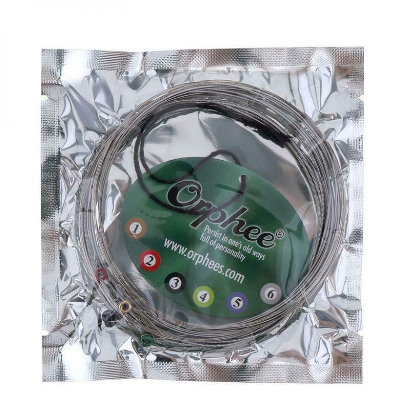 Orphee 6Pcs Electric Guitar Nickel Alloy String Medium 011-050 Bright Tone